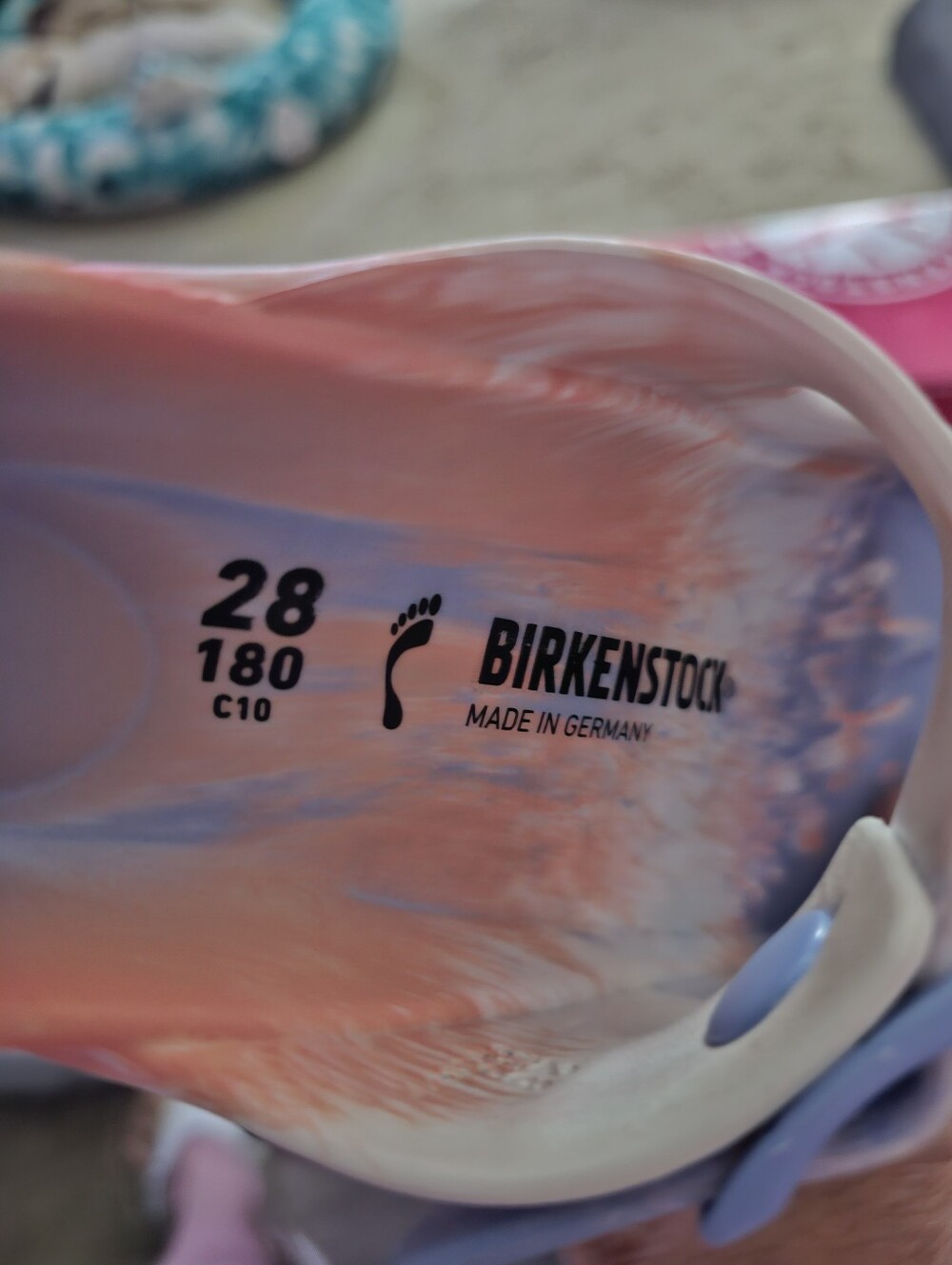 Birkenstock Kids Toddler 10 (28) Multi Tie Dye Sandals - Picture 6 of 6